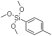 CAS # 17873-01-7, 4-Methylphenyltrimethoxysilane, 1-Methyl-4-trimethoxysilylbenzene, Trimethoxy(4-methylphenyl)silane, p-Methylphenyltrimethoxysilane, p-Tolyltrimethoxysilane