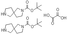 structure of CAS# 1788054-69-2, 2,7-Diazaspiro[4.4]nonane-2-carboxylic acid 1,1-dimethylethyl ester ethanedioate (2:1)