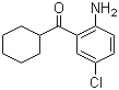 structure of CAS# 1789-30-6, (2-Amino-5-chlorophenyl)-cyclohexylmethanone