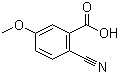structure of CAS# 179028-65-0, 2-氰基-5-甲氧基苯甲酸