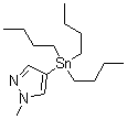 structure of CAS# 179055-21-1, 1-甲基-4-(三丁基锡烷基)-1H-吡唑