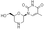 CAS # 179073-10-0, 1-[(2R,6S)-6-(Hydroxymethyl)-2-morpholinyl]-5-methyl-2,4(1H,3H)-pyrimidinedione