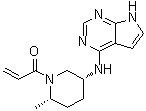 structure of CAS# 1792180-81-4, 1-[(2S,5R)-2-甲基-5-(7H-吡咯并[2,3-d]嘧啶-4-基氨基)-1-哌啶基]-2-丙烯-1-酮