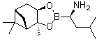 structure of CAS# 179324-86-8, (alphaR,3aS,4S,6S,7aR)-Hexahydro-3a,5,5-trimethyl-alpha-(2-methylpropyl)-4,6-methano-1,3,2-benzodioxaborole-2-methanamine