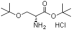 structure of CAS# 179559-35-4, O-(1,1-Dimethylethyl)-D-serine 1,1-dimethylethyl ester hydrochloride