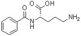 structure of CAS# 17966-71-1, N2-苯甲酰基-L-鸟氨酸
