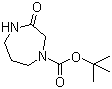 structure of CAS# 179686-38-5, 3-氧代-1,4-二氮杂环庚烷-1-甲酸叔丁酯