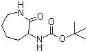 structure of CAS# 179686-45-4, N-(六氢-2-氧代-1H-氮杂卓-3-基)氨基甲酸叔丁酯