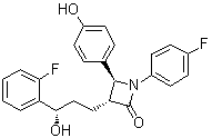 CAS 登录号：1798008-25-9, (3S,4R)-rel-1-(4-氟苯基)-3-[(3R)-3-(2-氟苯基)-3-羟基丙基]-4-(4-羟基苯基)-2-氮杂环丁酮
