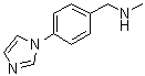 structure of CAS# 179873-45-1, 1-[4-(1H-咪唑-1-基)苯基]-N-甲基甲胺
