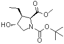 CAS 登录号：1799733-68-8, (2S,3S,4R)-3-乙基-4-羟基-1,2-吡咯烷二甲酸 1-叔丁酯 2-甲酯