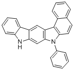 structure of CAS# 1800022-02-9, 7-Phenyl-7,9-dihydrobenzo[g]indolo[2,3-b]carbazole
