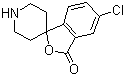 structure of CAS# 180160-47-8, 5-氯螺[异苯并呋喃-1(3H),4'-哌啶]-3-酮