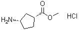 structure of CAS# 180196-56-9, (1R,3S)-3-氨基环戊烷羧酸甲酯盐酸盐