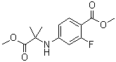 structure of CAS# 1802242-47-2, 2-氟-4-[(2-甲氧基-1,1-二甲基-2-氧代乙基)氨基]苯甲酸甲酯