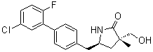 CAS 登录号：1802379-04-9, (3S,5R)-5-[(5'-氯-2'-氟[1,1'-联苯]-4-基)甲基]-3-(羟基甲基)-3-甲基-2-吡咯烷酮