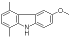 structure of CAS# 18028-57-4, 1,4-二甲基-6-甲氧基咔唑