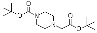 structure of CAS# 180576-04-9, 4-[(1,1-二甲基乙氧基)羰基]-1-哌嗪乙酸叔丁酯
