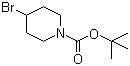 structure of CAS# 180695-79-8, 1-Boc-4-溴哌啶