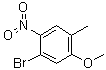structure of CAS# 1807224-98-1, 1-溴-5-甲氧基-4-甲基-2-硝基苯