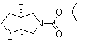 structure of CAS# 180975-51-3, 顺式-六氢吡咯并[3,4-b]吡咯-5(1H)-甲酸叔丁酯