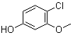 structure of CAS# 18113-07-0, 4-氯-3-甲氧基苯酚