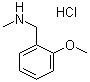 structure of CAS# 181880-42-2, 2-甲氧基-N-甲基苯甲胺盐酸盐