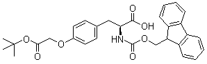 structure of CAS# 181951-92-8, N-芴甲氧羰基-4-(叔丁氧羰基甲氧基)-L-苯丙氨酸