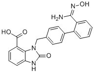 structure of CAS# 1821386-21-3, (Z)-3-((2'-(n'-羟基甲脒基)-[1,1'-联苯]-4-基)甲基)-2-氧代-2,3-二氢-1H-苯并[d]咪唑-4-羧酸
