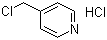 structure of CAS# 1822-51-1, 4-(Chloromethyl)pyridine hydrochloride