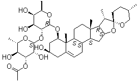 CAS 登录号：182284-68-0, 山麦冬皂苷 B