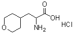 structure of CAS# 182287-50-9, alpha-Aminotetrahydro-2H-pyran-4-propanoic acid hydrochloride