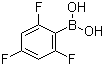 structure of CAS# 182482-25-3, 2,4,6-三氟苯硼酸