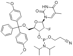 structure of CAS# 182700-06-7, 5-甲基-2'-氟-U氨基亚磷酸酯