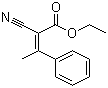 structure of CAS# 18300-89-5, Ethyl 2-cyano-3-phenylcrotonate