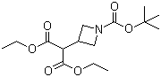 CAS # 183062-95-5, 2-[1-[(tert-Butoxyl)carbonyl]-3-azetidinyl]propanedioic acid 1,3-diethyl ester, [1-[(1,1-Dimethylethoxy)carbonyl]-3-azetidinyl]propanedioic acid diethyl este
