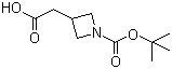 structure of CAS# 183062-96-6, N-Boc-3-氮杂环丁烷乙酸