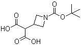 structure of CAS# 183062-97-7, 2-[1-(叔丁氧羰基)-3-氮杂环丁基]丙二酸