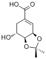 CAS 登录号：183075-03-8, 3,4-O-异亚丙基莽草酸