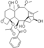 CAS # 183133-97-3, [2aR-(2aalpha,4beta,4abeta,6beta,9alpha,11alpha,12alpha,12aalpha,12balpha)]-12b-(Acetyloxy)-12-(benzoyloxy)-1,2a,3,4,4a,6,9,10,11,12,12a,12b-dodecahydro-4,9,11-trihydroxy-6-methoxy-4a,8,13,13-tetramethyl-7,11-methano-5H-cyclodeca[3,4]benz[1,2-b]oxet-5-one