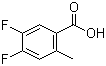 structure of CAS# 183237-86-7, 4,5-二氟-2-甲基苯甲酸