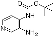 structure of CAS# 183311-28-6, (3-氨基-4-吡啶基)氨基甲酸叔丁酯