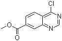 structure of CAS# 183322-47-6, 4-氯-7-喹唑啉羧酸甲酯