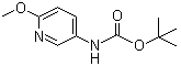 structure of CAS# 183741-80-2, tert-Butyl N-(6-methoxypyridin-3-yl)carbamate