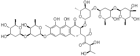 structure of CAS# 18378-89-7, 普卡霉素