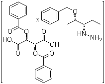 structure of CAS# 183871-36-5, [S-(R',R')]-2,3-双(苯甲酰氧基)丁二酸和 [S-(R',R')]-[1-乙基-2-(苯基甲氧基)丙基]肼的化合物
