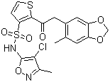 structure of CAS# 184036-34-8, Sitaxsentan