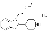 structure of CAS# 1841081-72-8, 1-(2-乙氧基乙基)-2-(4-哌啶基)-1H-苯并咪唑盐酸盐