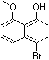 structure of CAS# 184221-86-1, 1-Bromo-5-methoxy-4-naphthalenol