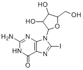 CAS 登录号：18438-99-8, 8-碘-鸟苷